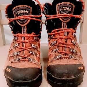 Asolo backpacking boots, sz 7 womens.